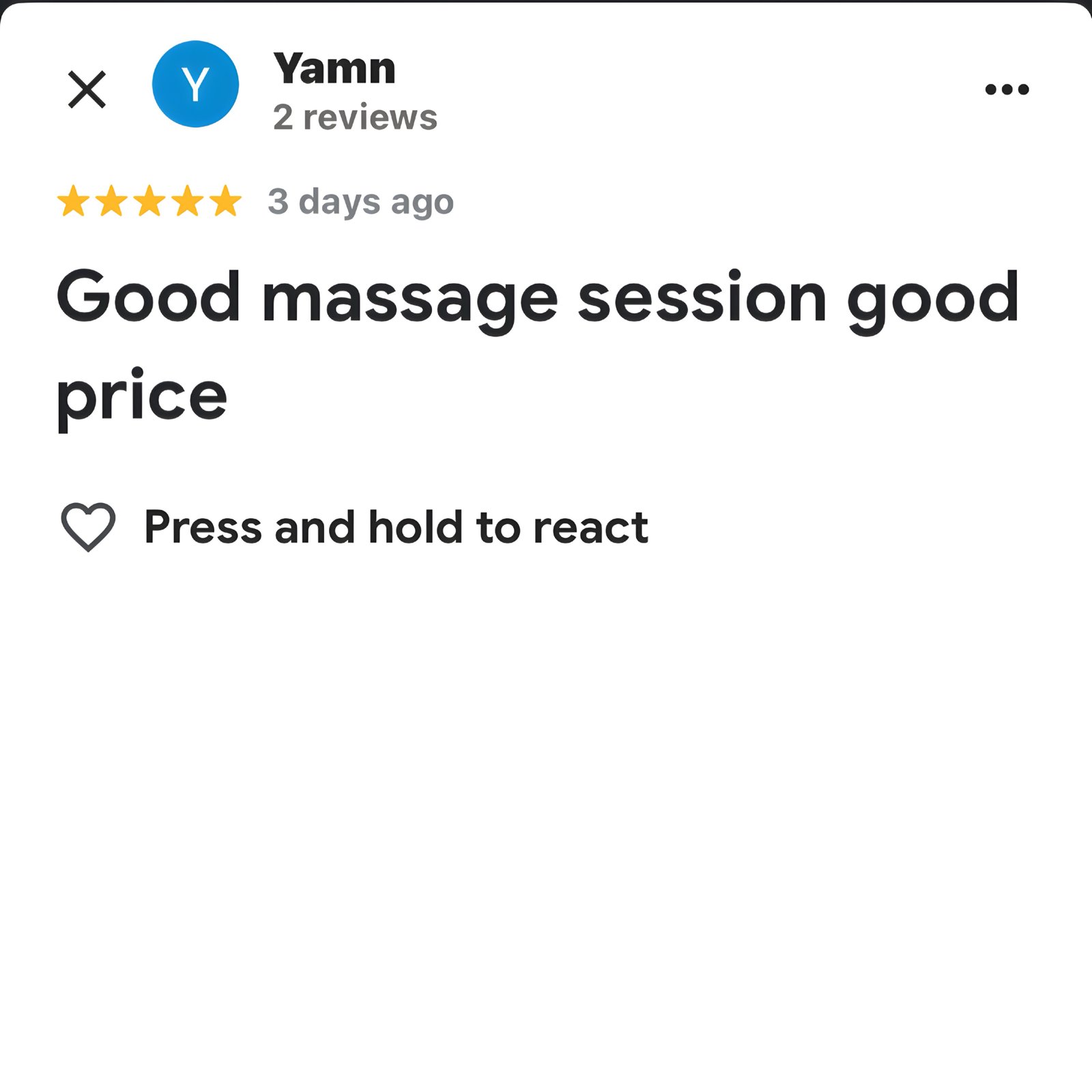 Customer review screenshot from Yamn
