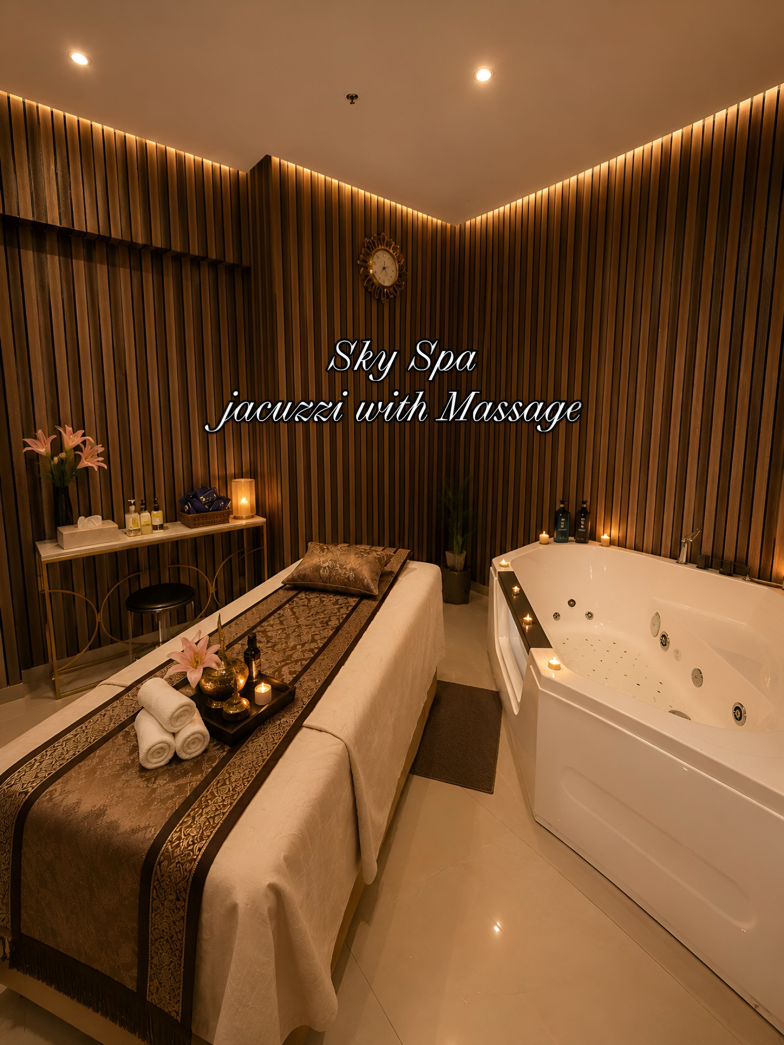 Sky Spa jacuzzi and massage room